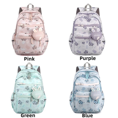 Women's Trend Nylon Schoolbags Large-capacity Waterproof Ladies Backpack Simplicity Versatile Teenagers Student Leisure Rucksack