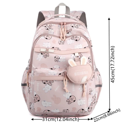 Women's Trend Nylon Schoolbags Large-capacity Waterproof Ladies Backpack Simplicity Versatile Teenagers Student Leisure Rucksack
