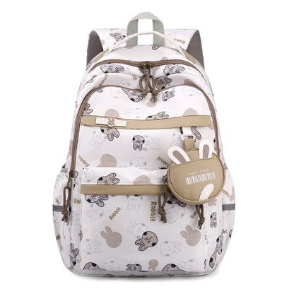 Women's Trend Nylon Schoolbags Large-capacity Waterproof Ladies Backpack Simplicity Versatile Teenagers Student Leisure Rucksack