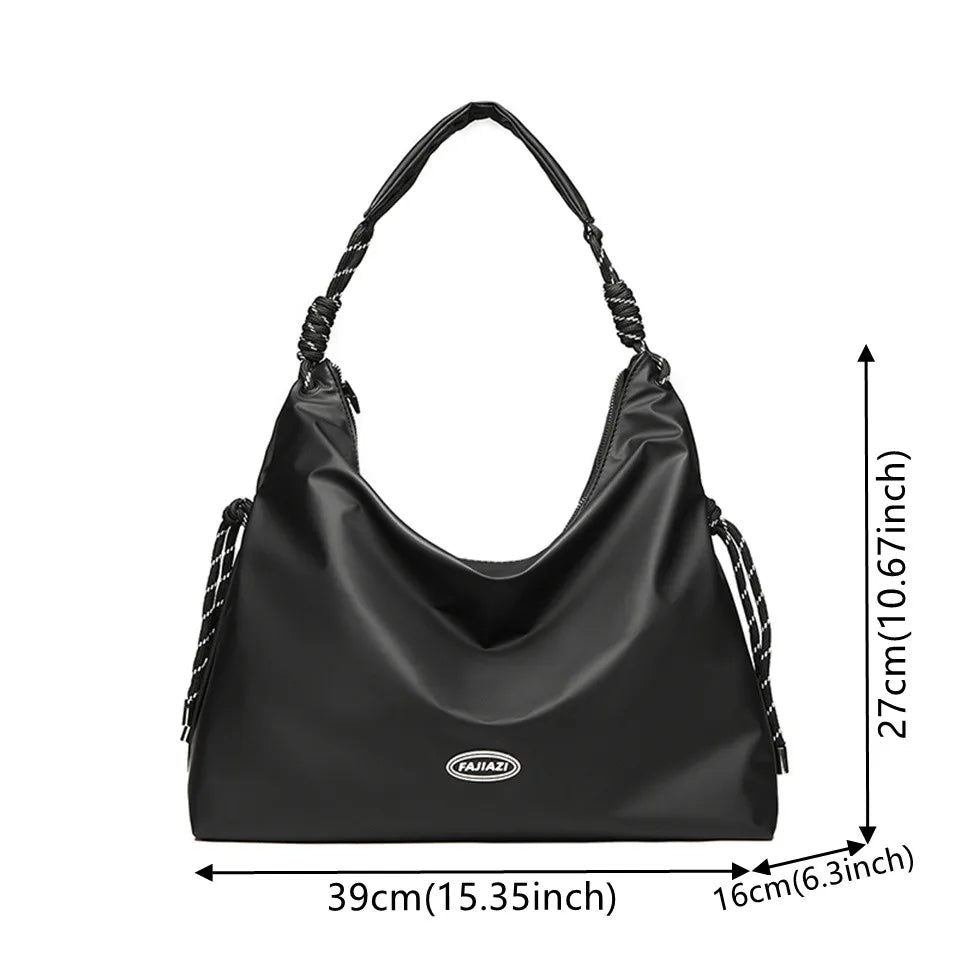 Women's Trend Nylon Shoulder Bags Light Portable Large-capacity Versatile Female Handbags Ladies Leisure Fashion Shoulder Bag