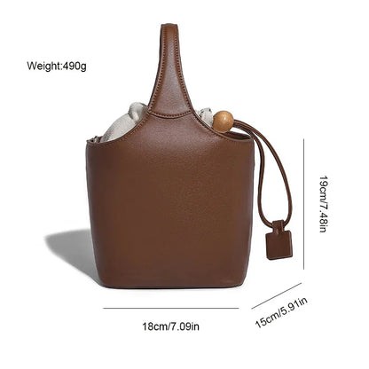 Women's Vegetable Handbag 2024 Large Capacity Bucket Commuting Fashion Shoulder Crossbody Flower Basket Bag