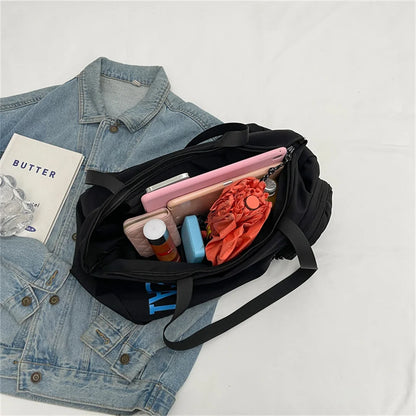 Women's Versatile Canvas Crossbody Bags Large-capacity Female Leisure Simplicity Handbags Ladies Retro Fashion Shoulder Bags