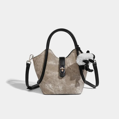 Women's hand 2024 new small tote high quality women's commuter shoulder retro high-end portable crossbody bag