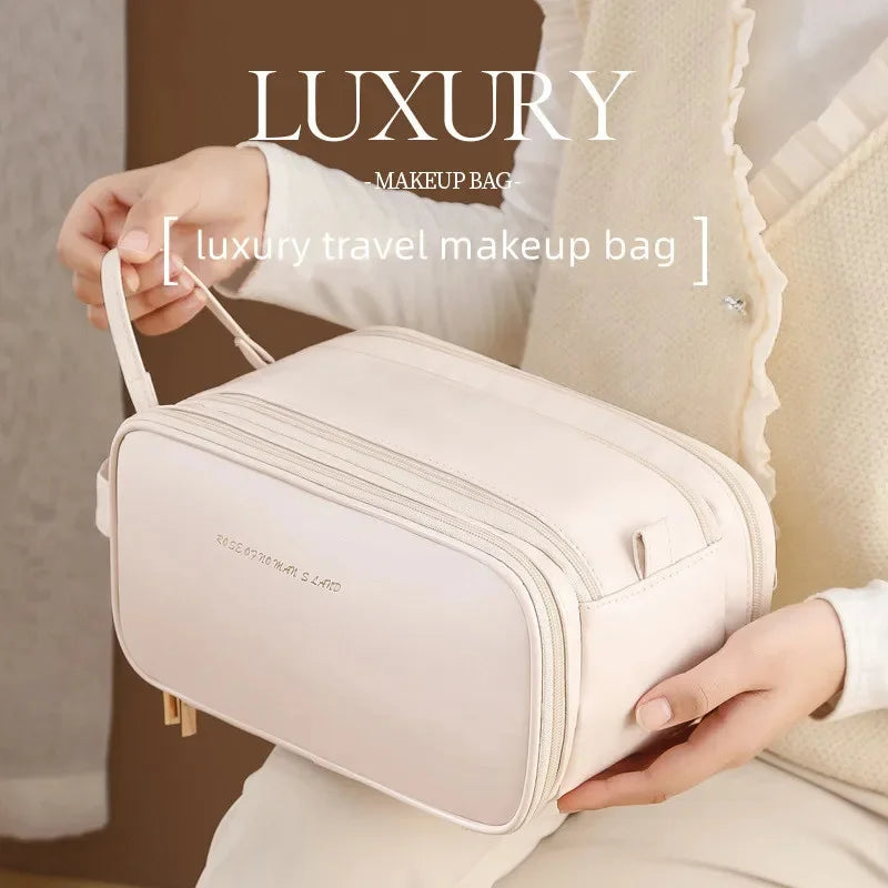 Women's portable makeup large-capacity travel new washing ladies cosmetic brush desktop storage bag