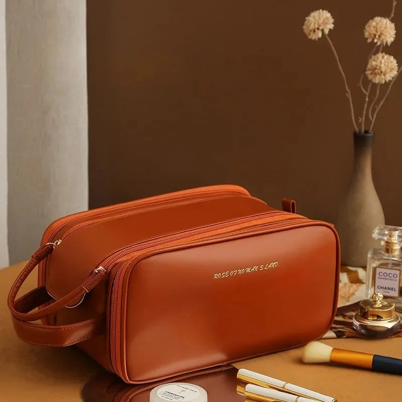 Women's portable makeup large-capacity travel new washing ladies cosmetic brush desktop storage bag