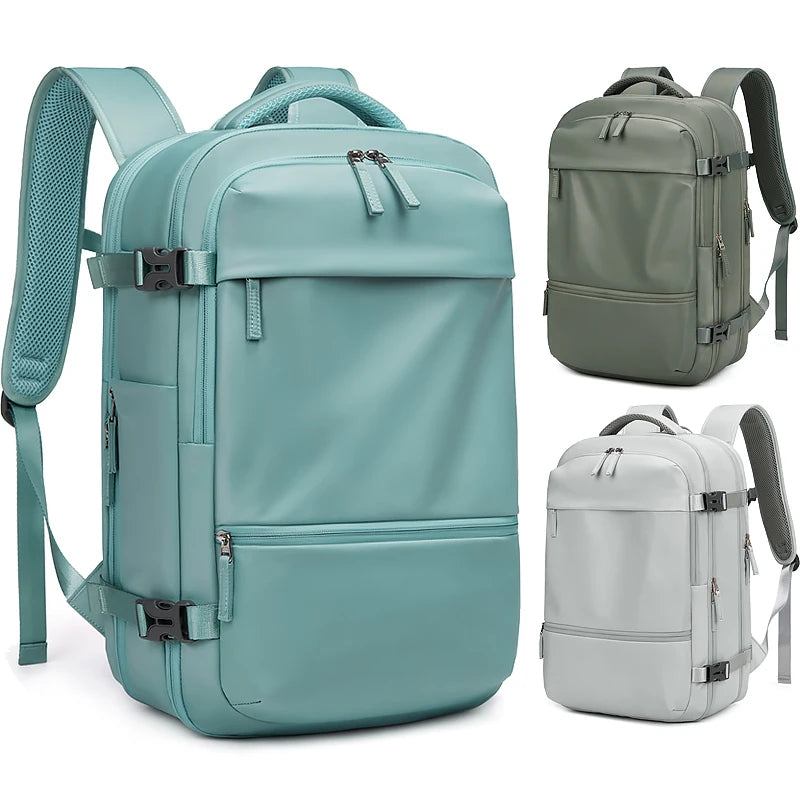 Women travel Backpack Teenage girl  Expanded 39L Business Laptop Backpack With Dry wet bag 16inch waterproof school Backpack