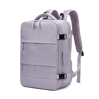 Women travel Backpack Teenage girl USB charging Business Laptop Backpack With shoe bag 15.6 inch waterproof school Backpack