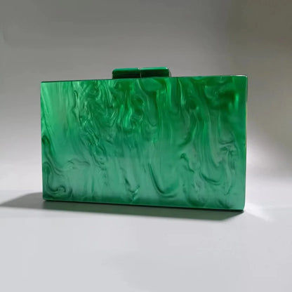 Womens Dinner Bag Pearlescent Acrylic One-shoulder Cross-body Wedding Banquet Clutch Bags High Quality Versatile Simple Style