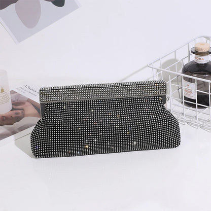 Womens Dinner Evening Handbag for Rhinestone Banquet Clutch Purse Crystal Bag Wedding Party Prom Crossbody Bag