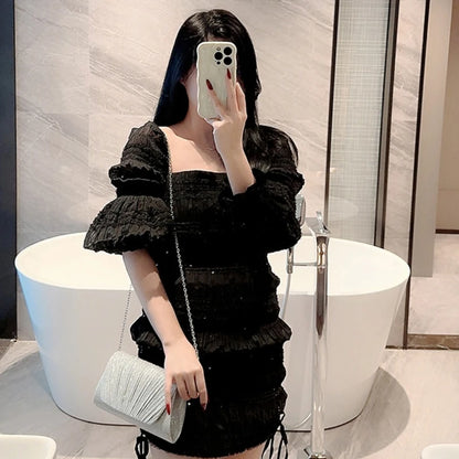 Womens Evening Bag Female Banquet Wedding Handbag Glitter Chain Strap Shoulder Bag Exquisite Clutch Purse for Prom Party