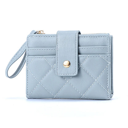 Womens Zipper Wallet for PU Leather Fashion Card Holder Girl Student Coin Purses Handbags Ladies Short Purse