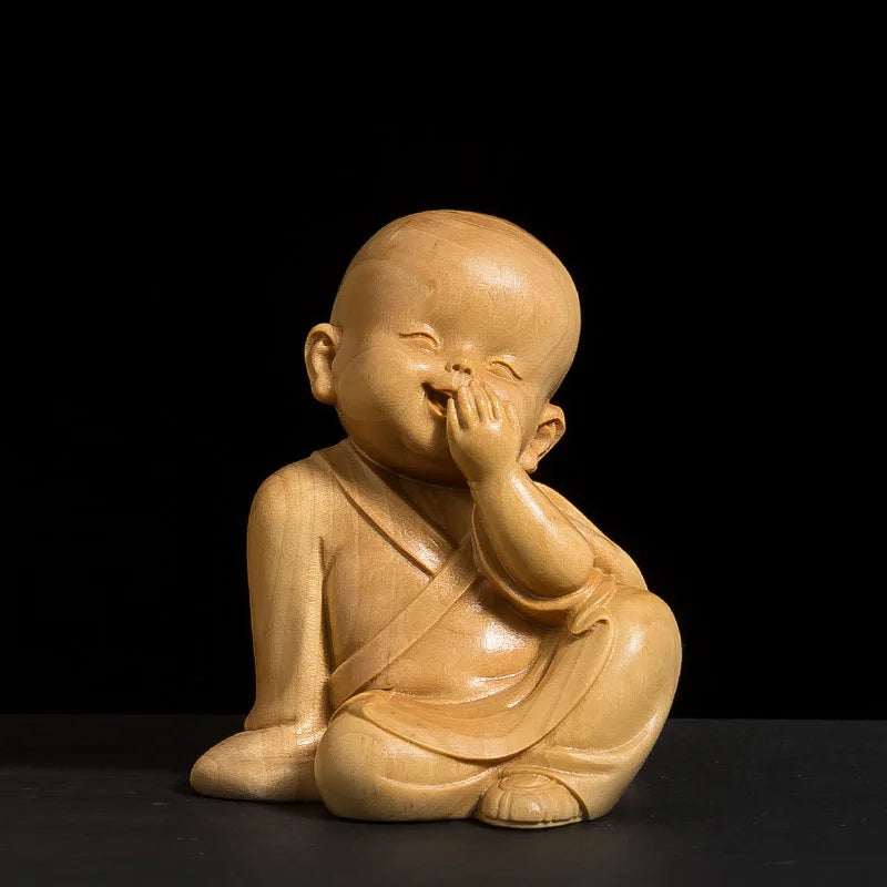 Wood Carving for Home and Car, Experience SerGuilt with the "Zen Trio, 3 No Monks