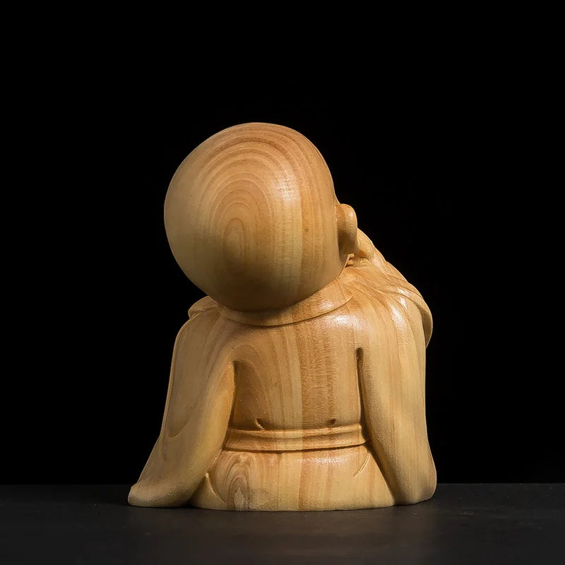 Wood Carving for Home and Car, Experience SerGuilt with the "Zen Trio, 3 No Monks