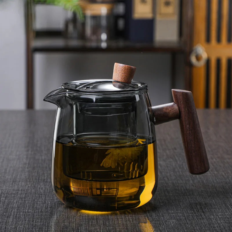 Wooden Handle Side Handle Pot Glass Cup Special for Electric Ceramic Stove High Temperature Resistance Tea Maker Yanxie Teapot