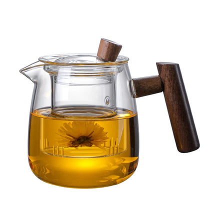 Wooden Handle Side Handle Pot Glass Cup Special for Electric Ceramic Stove High Temperature Resistance Tea Maker Yanxie Teapot