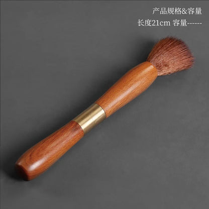 Wooden Handmade Tea Brush Teapot Pen Natural Wood Tea Accessories Cleaning Brush Dual Use Handle Tea Needle Tea Knife