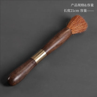 Wooden Handmade Tea Brush Teapot Pen Natural Wood Tea Accessories Cleaning Brush Dual Use Handle Tea Needle Tea Knife