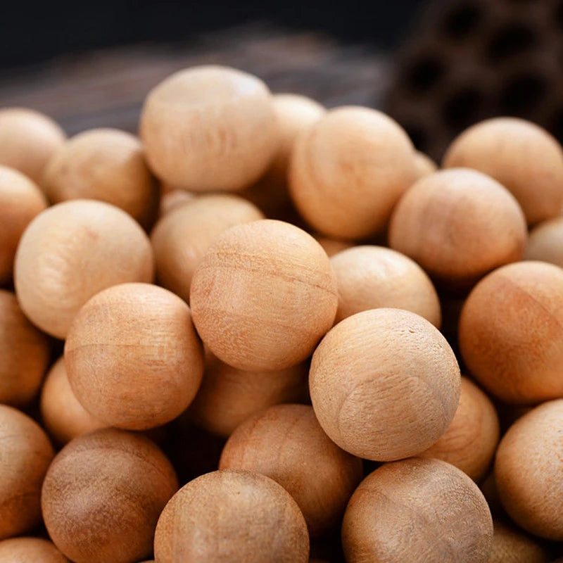 Wooden Mothball Camphor Balls Natural Cedar Wardrobe Clothes Drawer Pest Insect Control Bug Repellent Prevent Mildew Moisture