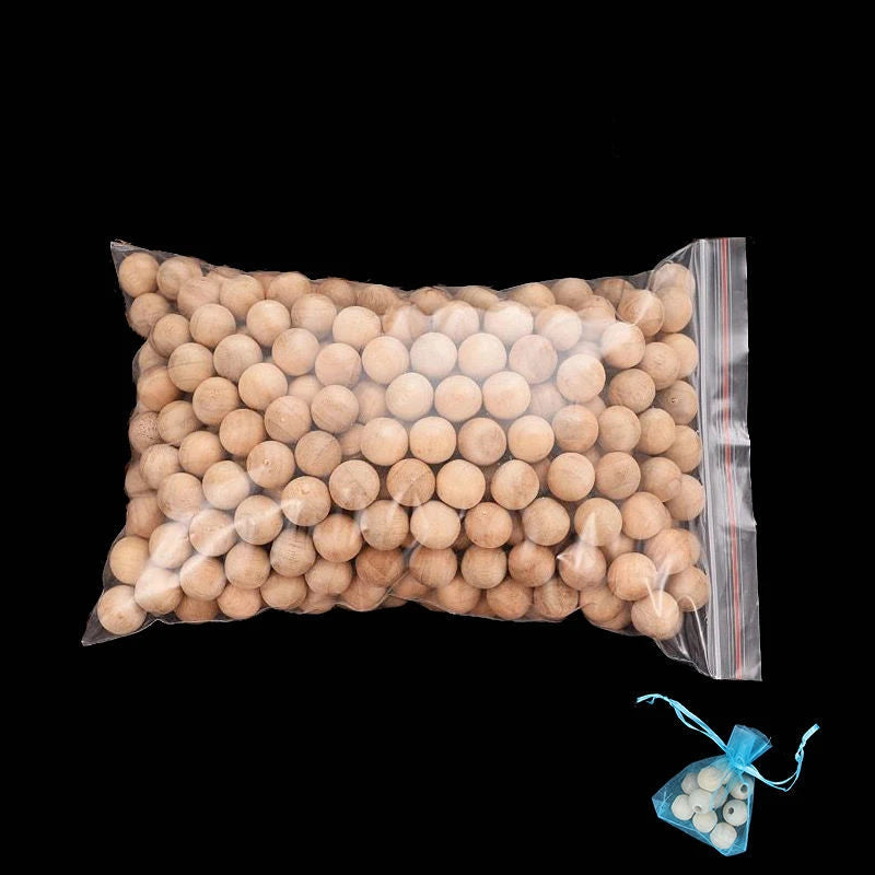 Wooden Mothball Camphor Balls Natural Cedar Wardrobe Clothes Drawer Pest Insect Control Bug Repellent Prevent Mildew Moisture