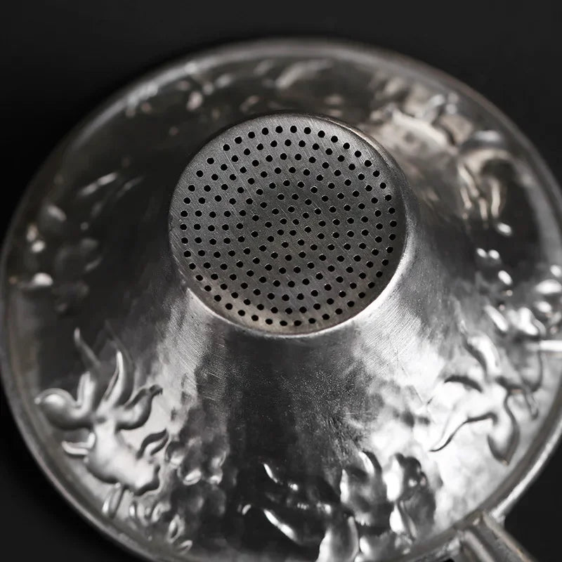 Wooden Pure Tin Tea Leak Tea Strainer Creative Filter Stainless Steel Set Accessories Office Maker Infuser Infusers Teaware Bar