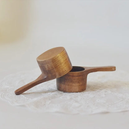 Wooden Spoon for Measuring Milk Powder Coffee Beans, Small Wooden Spoon, Kitchen Utensils, Short Handled, High Quality