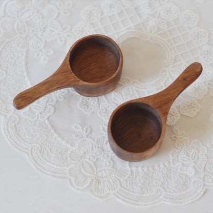 Wooden Spoon for Measuring Milk Powder Coffee Beans, Small Wooden Spoon, Kitchen Utensils, Short Handled, High Quality