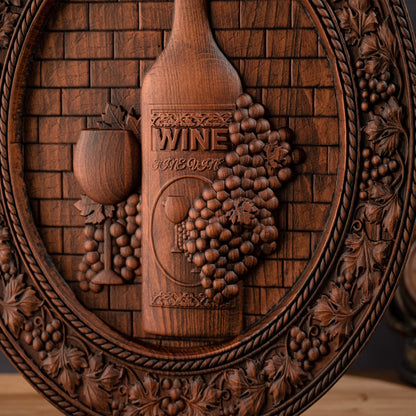 Wooden Wine Wall Decor Beautiful Wine Cellar Wall Sign Wine Wall Art Retro Home Decor Bar Decor Mural Wine Lover Gift