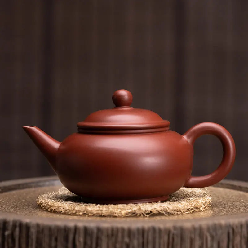 Wooden fish yixing dahongpao recommended pot level pot pan kung fu tea set little teapot household pure manual ores
