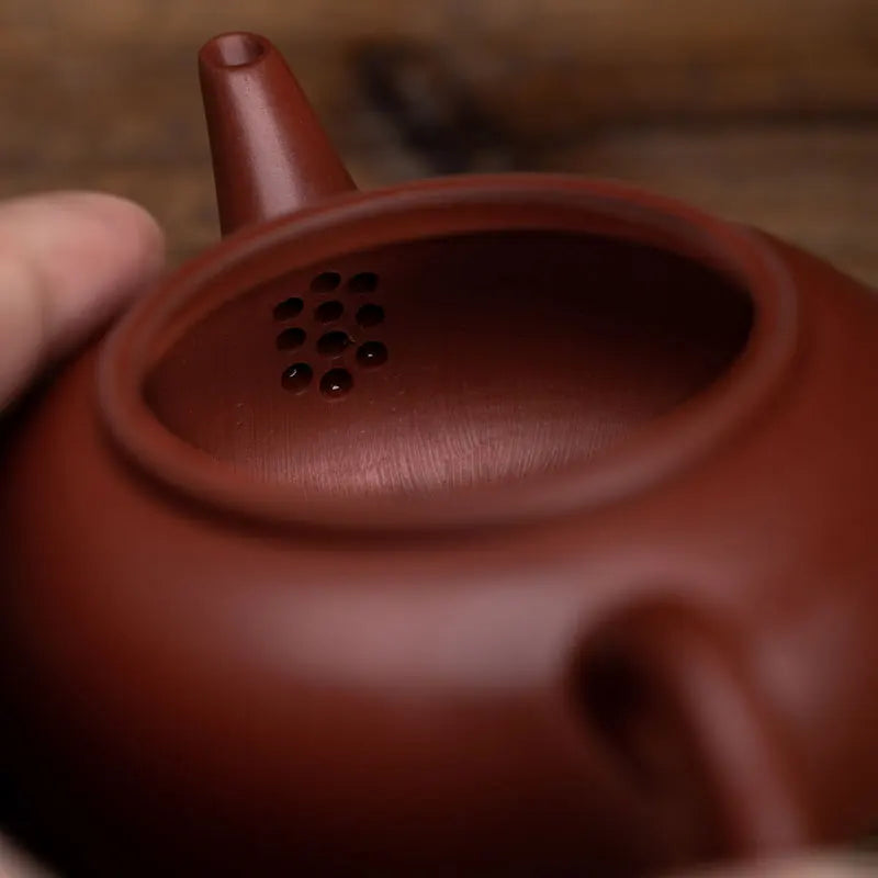Wooden fish yixing dahongpao recommended pot level pot pan kung fu tea set little teapot household pure manual ores