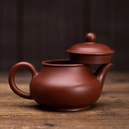 Wooden fish yixing dahongpao recommended pot level pot pan kung fu tea set little teapot household pure manual ores