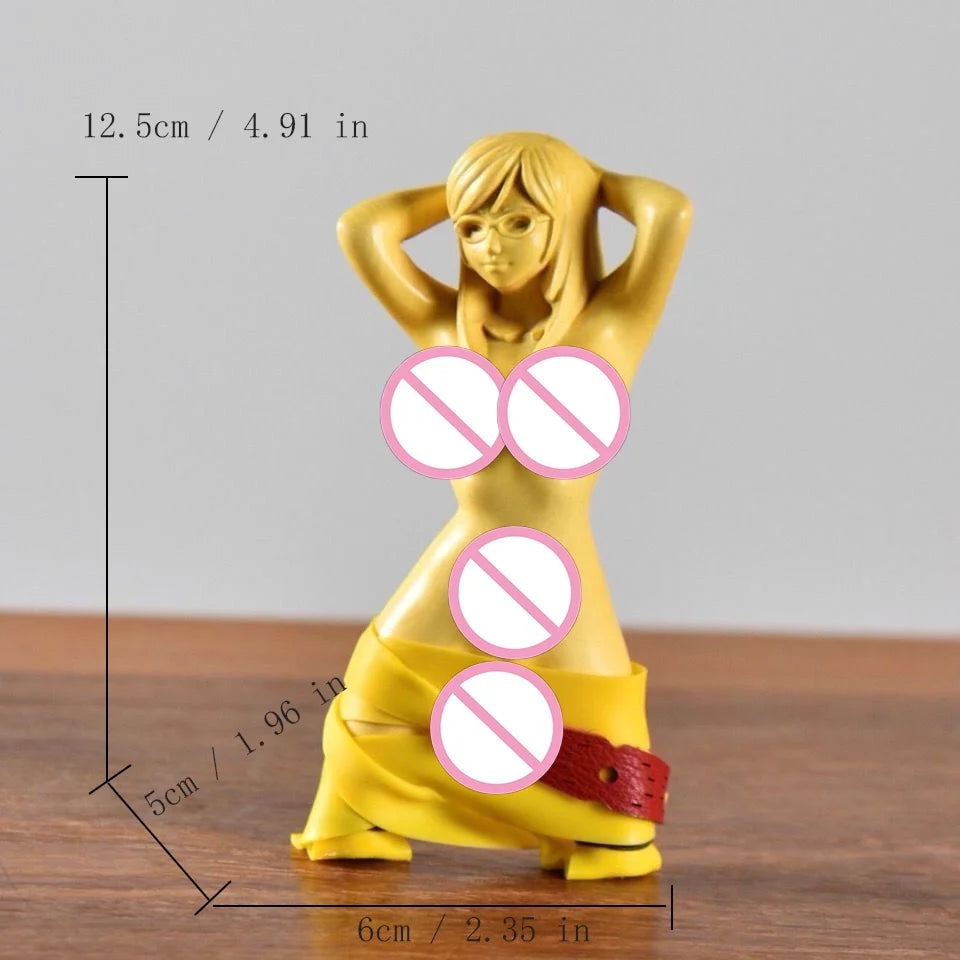 Wooden slingshot nude female figure art statue Solid wood hand carving Outdoor Toy statue Handmade small gift Free delivery