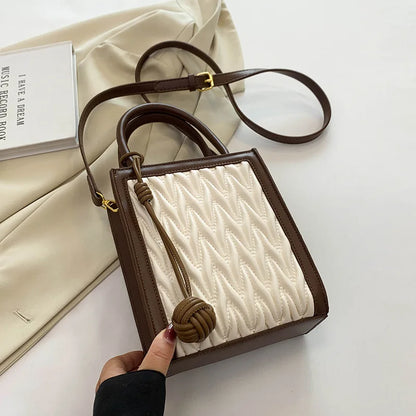 Wrinkled Handheld Small Bag for Women 2023 New Fashion Small Square Bag