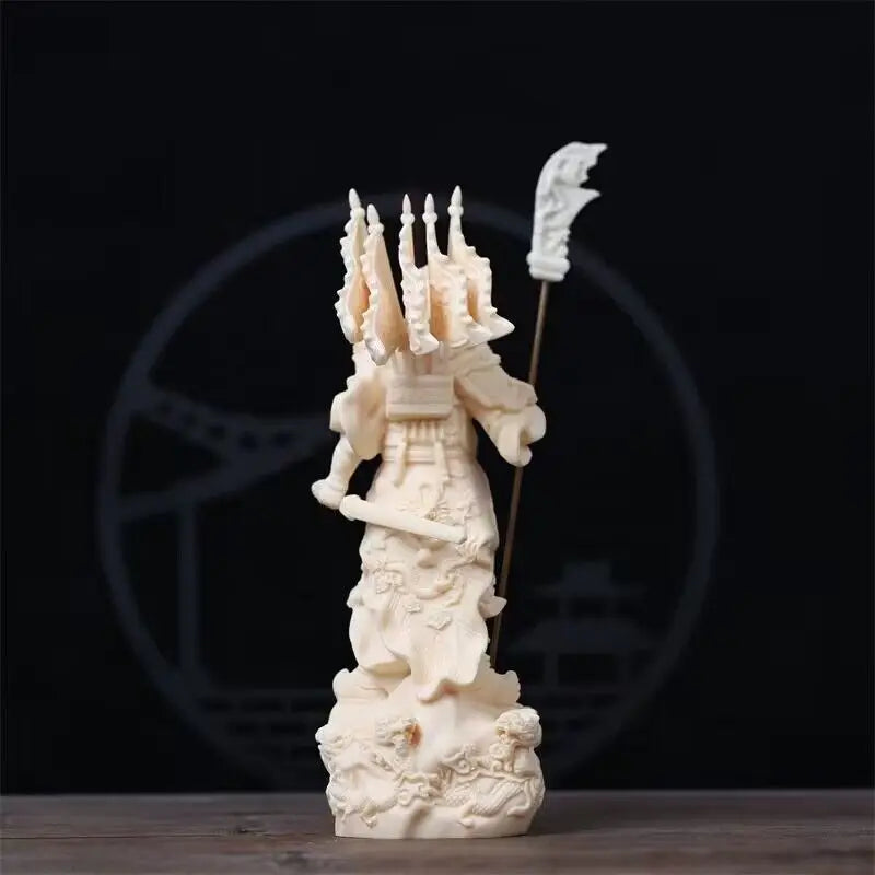 Wu God of Wealth Five Flags Guan Gong Characters Statue Resin Art Sculpture  Domineering home living room decorations