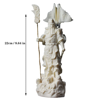 Wu God of Wealth Five Flags Guan Gong Characters Statue Resin Art Sculpture  Domineering home living room decorations