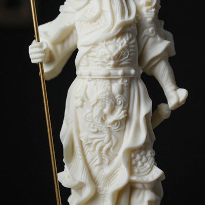 Wu God of Wealth Five Flags Guan Gong Characters Statue Resin Art Sculpture  Domineering home living room decorations
