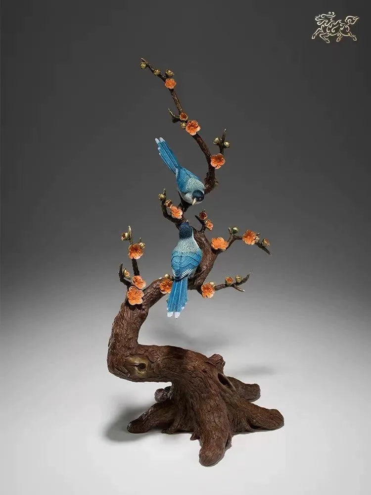 XI SHANG MEI SHAO 2023 TOP grade Good luck Auspicious wealth Birds decoration Sculpture HOME COMPANY BAR CLUB bring lucky money