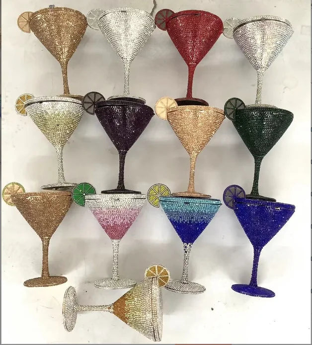XIYUAN Women Fashion Diamond Handbags Design Wedding Party Clutch Purse Female Luxury Elegant Crystal Evening Bags