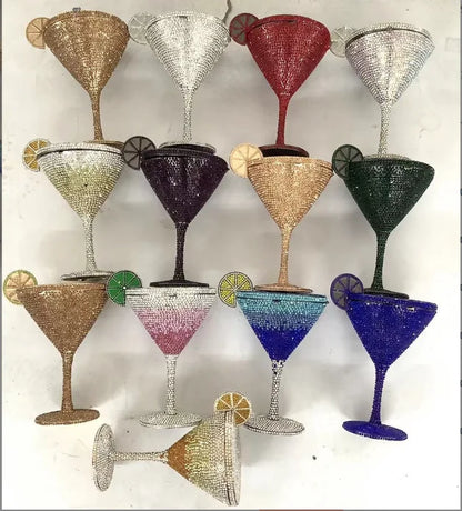 XIYUAN Women Fashion Diamond Handbags Design Wedding Party Clutch Purse Female Luxury Elegant Crystal Evening Bags