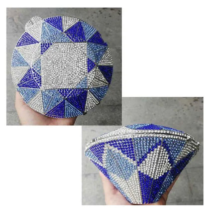 XIYUAN Women Wedding clutch Purse Party Bag Luxury Rhinestone Evening Bags Ladies Chain Wristlets Bags Famale Soiree Clutch Bag