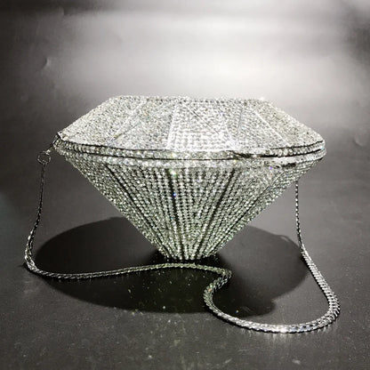 XIYUAN Women Wedding clutch Purse Party Bag Luxury Rhinestone Evening Bags Ladies Chain Wristlets Bags Famale Soiree Clutch Bag