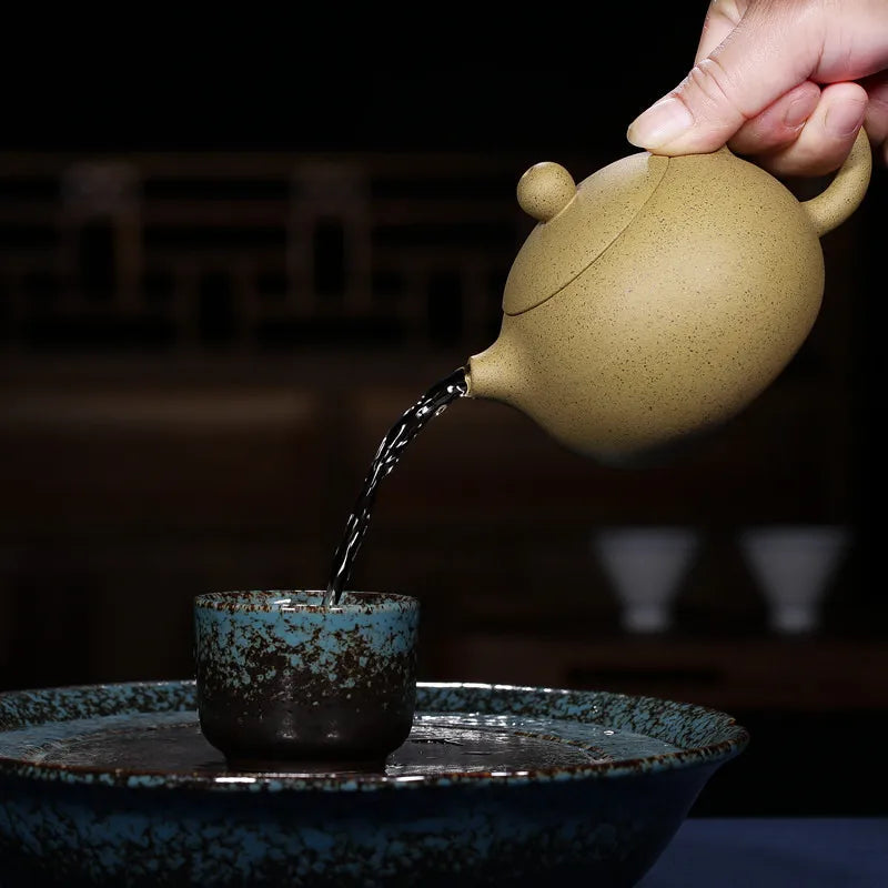 Xi Shi Authentic Yixing Teapot Famous Handmade Original Mine Purple Mud Kung Fu Tea Sesame Pot 250ml Free Shipping