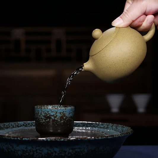 Xi Shi Authentic Yixing Teapot Famous Handmade Original Mine Purple Mud Kung Fu Tea Sesame Pot 250ml Free Shipping