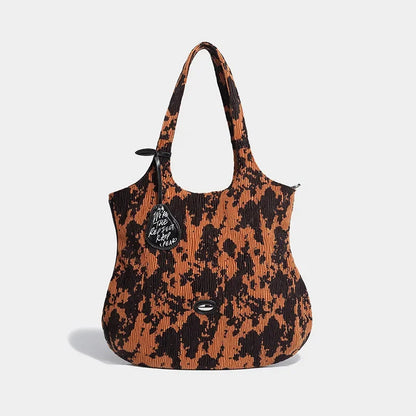 Xiangli 2024 new niche design large capacity women's fashion retro casual shoulder trend tote bag
