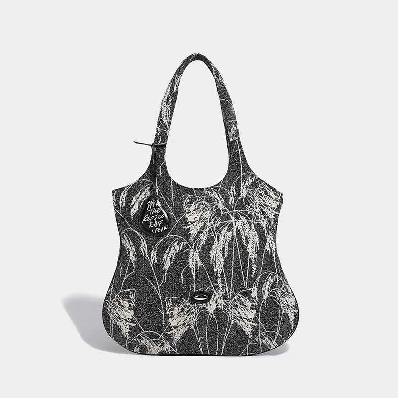 Xiangli 2024 new niche design large capacity women's fashion retro casual shoulder trend tote bag