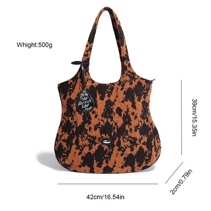 Xiangli 2024 new niche design large capacity women's fashion retro casual shoulder trend tote bag