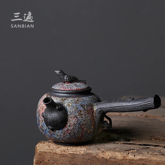 Xishangxiu Pot Rock Mine Teapot Teapot Stoneware Side Handle Pot Single Teapot Japanese Style Kung Fu Tea Set