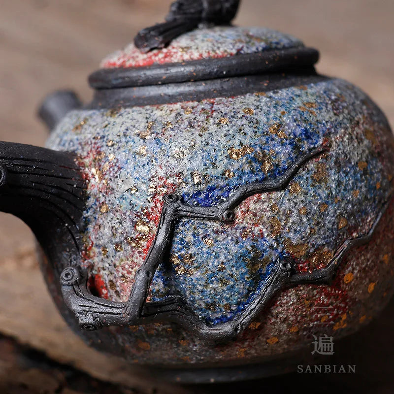 Xishangxiu Pot Rock Mine Teapot Teapot Stoneware Side Handle Pot Single Teapot Japanese Style Kung Fu Tea Set
