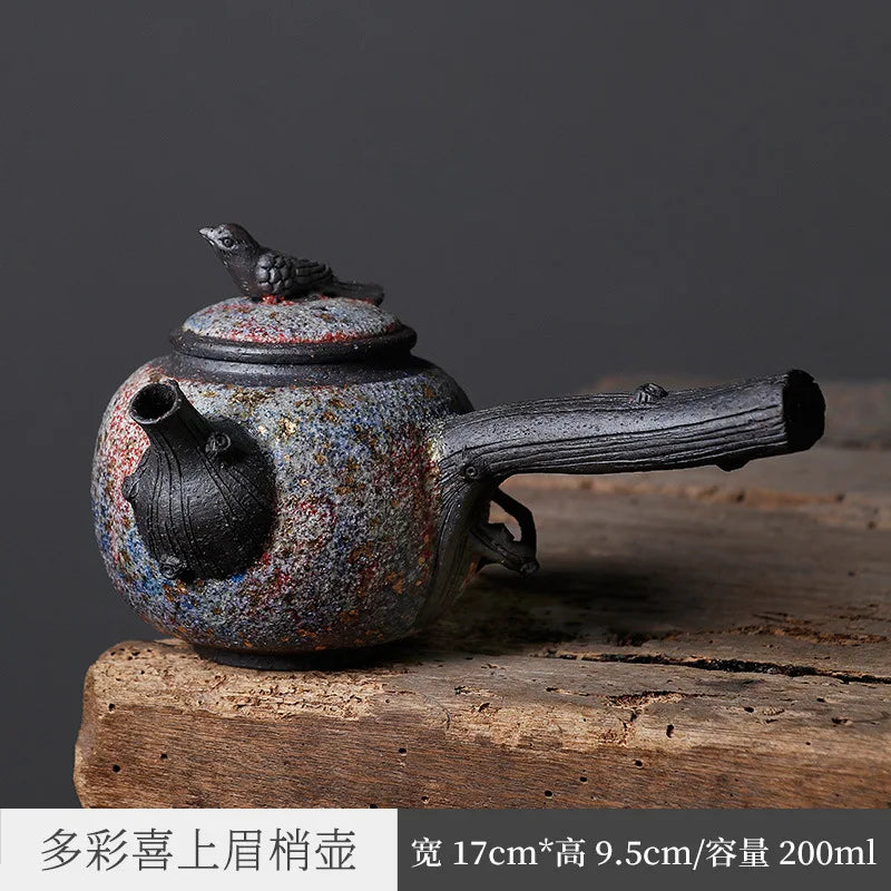 Xishangxiu Pot Rock Mine Teapot Teapot Stoneware Side Handle Pot Single Teapot Japanese Style Kung Fu Tea Set