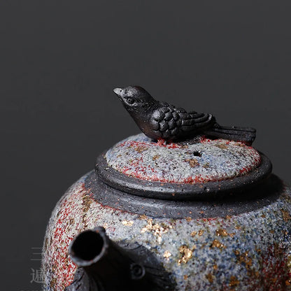 Xishangxiu Pot Rock Mine Teapot Teapot Stoneware Side Handle Pot Single Teapot Japanese Style Kung Fu Tea Set