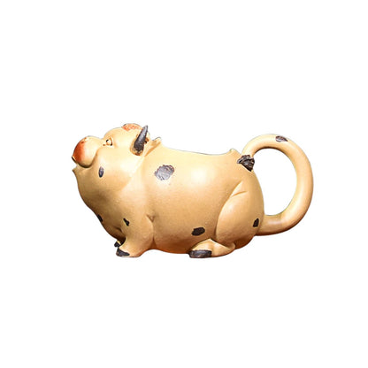 Xu Hailong Yixing Clay Tea Pitcher Boutique Bionic Device Supportable Cow Pitcher Tea Pot Tea Tray Utensils
